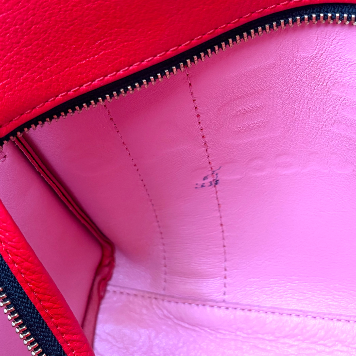 The Leather Small Tote Bag True Red