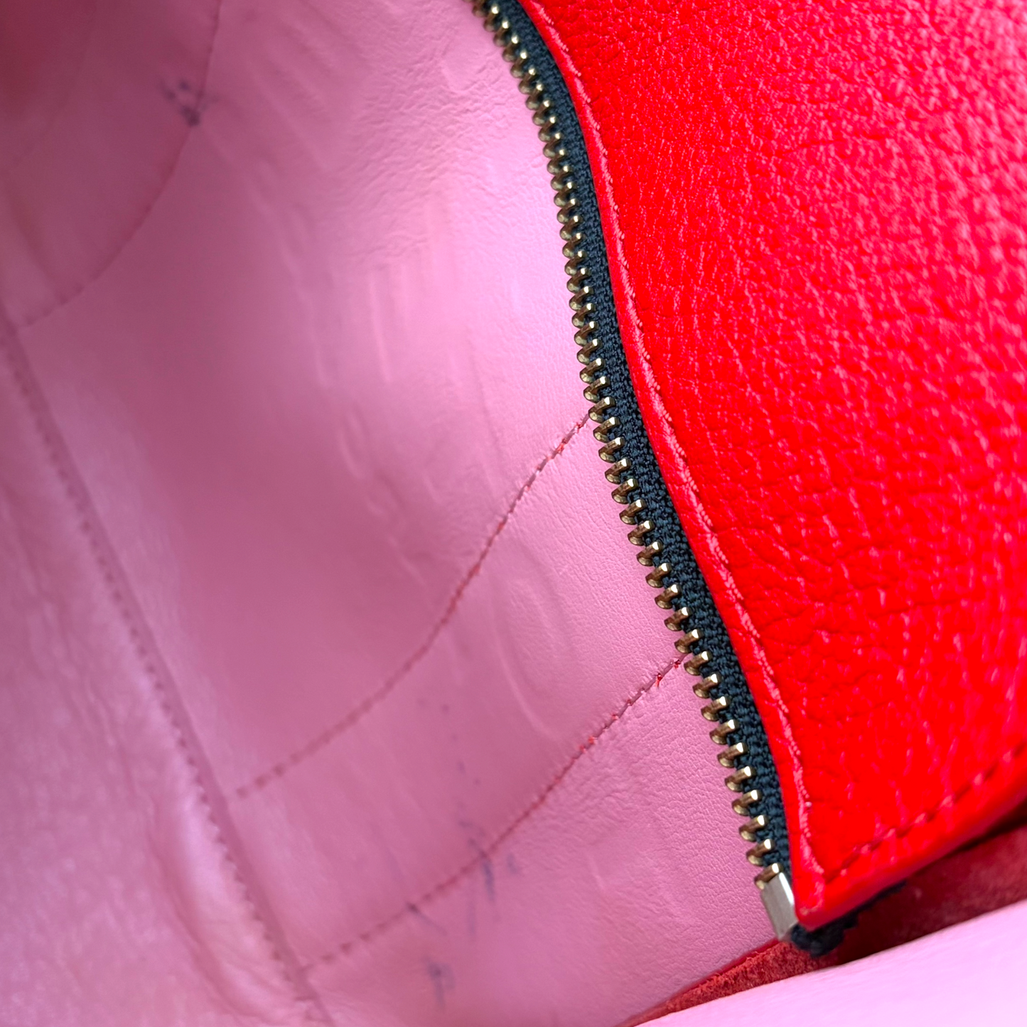 The Leather Small Tote Bag True Red
