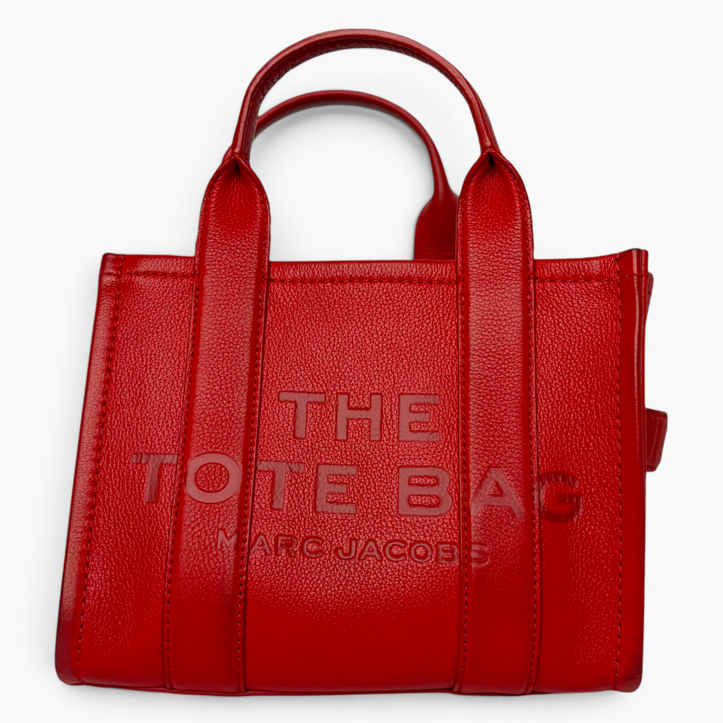 The Leather Small Tote Bag True Red