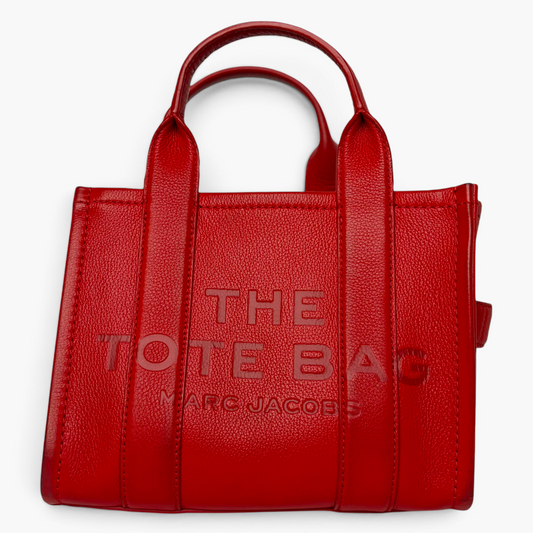 The Leather Small Tote Bag True Red