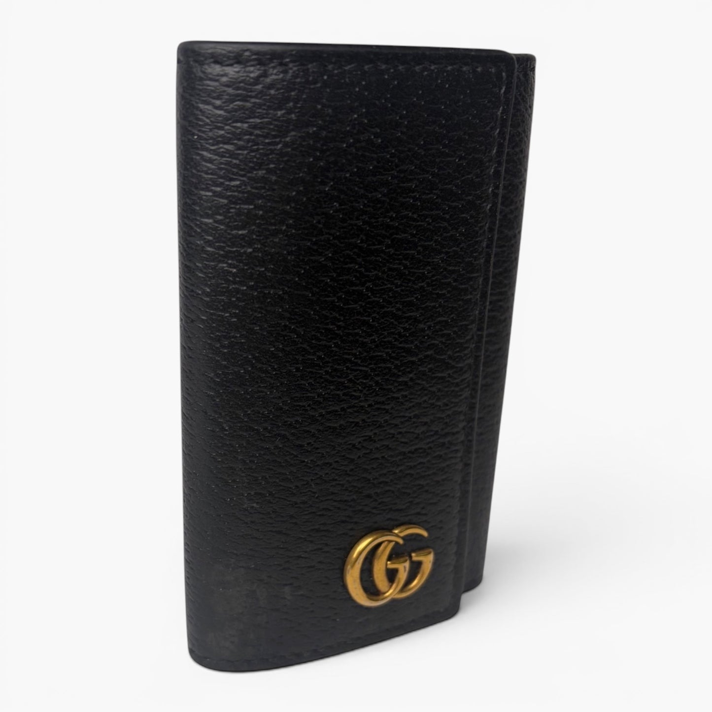 GUCCI GG Marmont Black Leather 6 Key Case