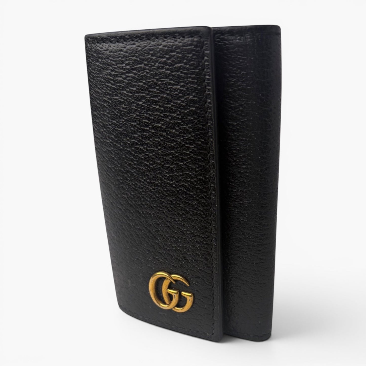 GUCCI GG Marmont Black Leather 6 Key Case
