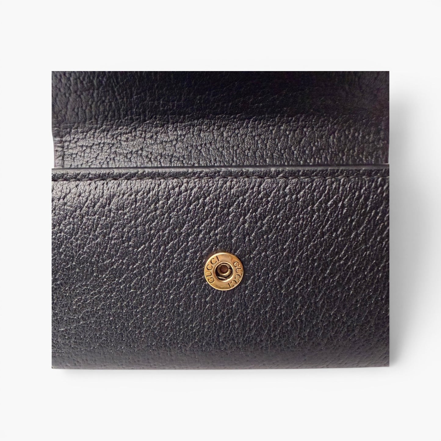GUCCI GG Marmont Black Leather 6 Key Case