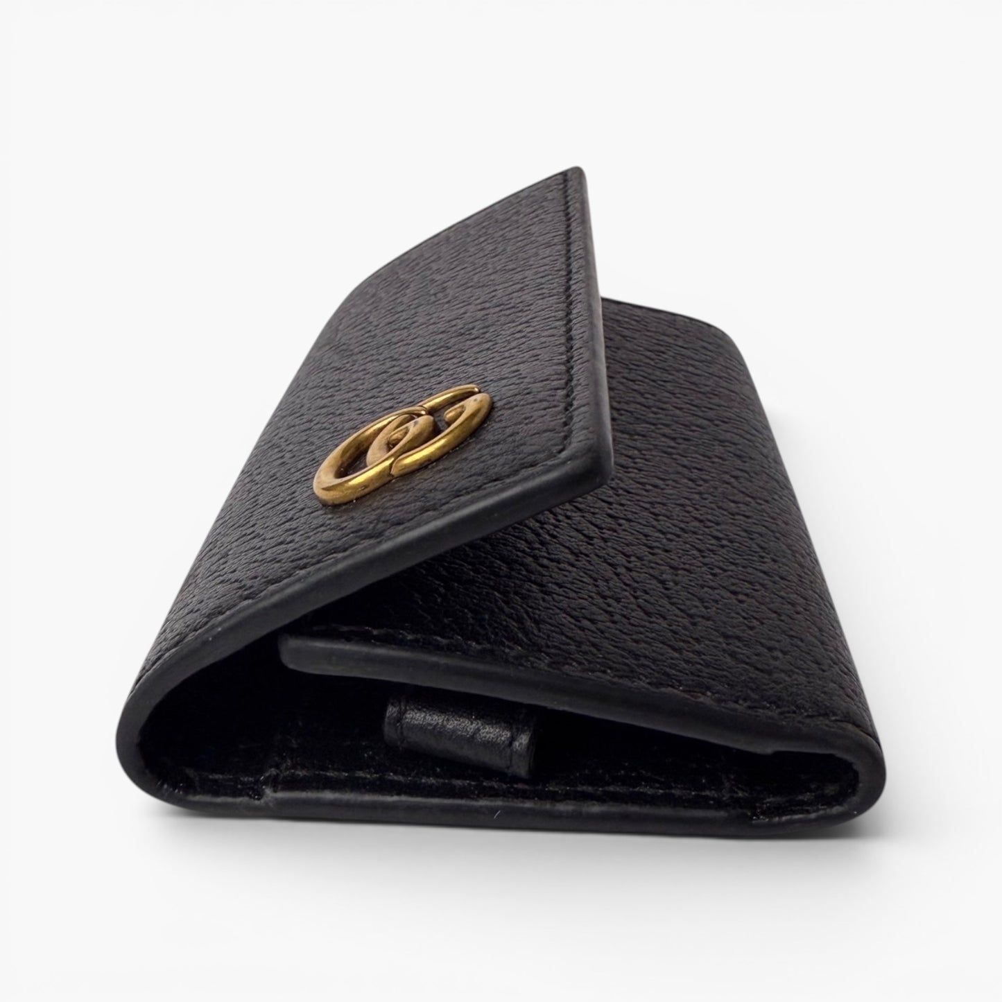 GUCCI GG Marmont Black Leather 6 Key Case