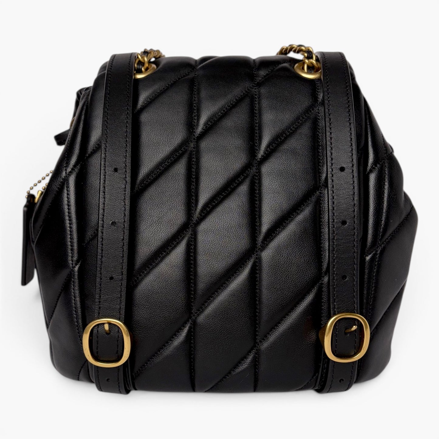 Tabby Backpack With Quilting Black