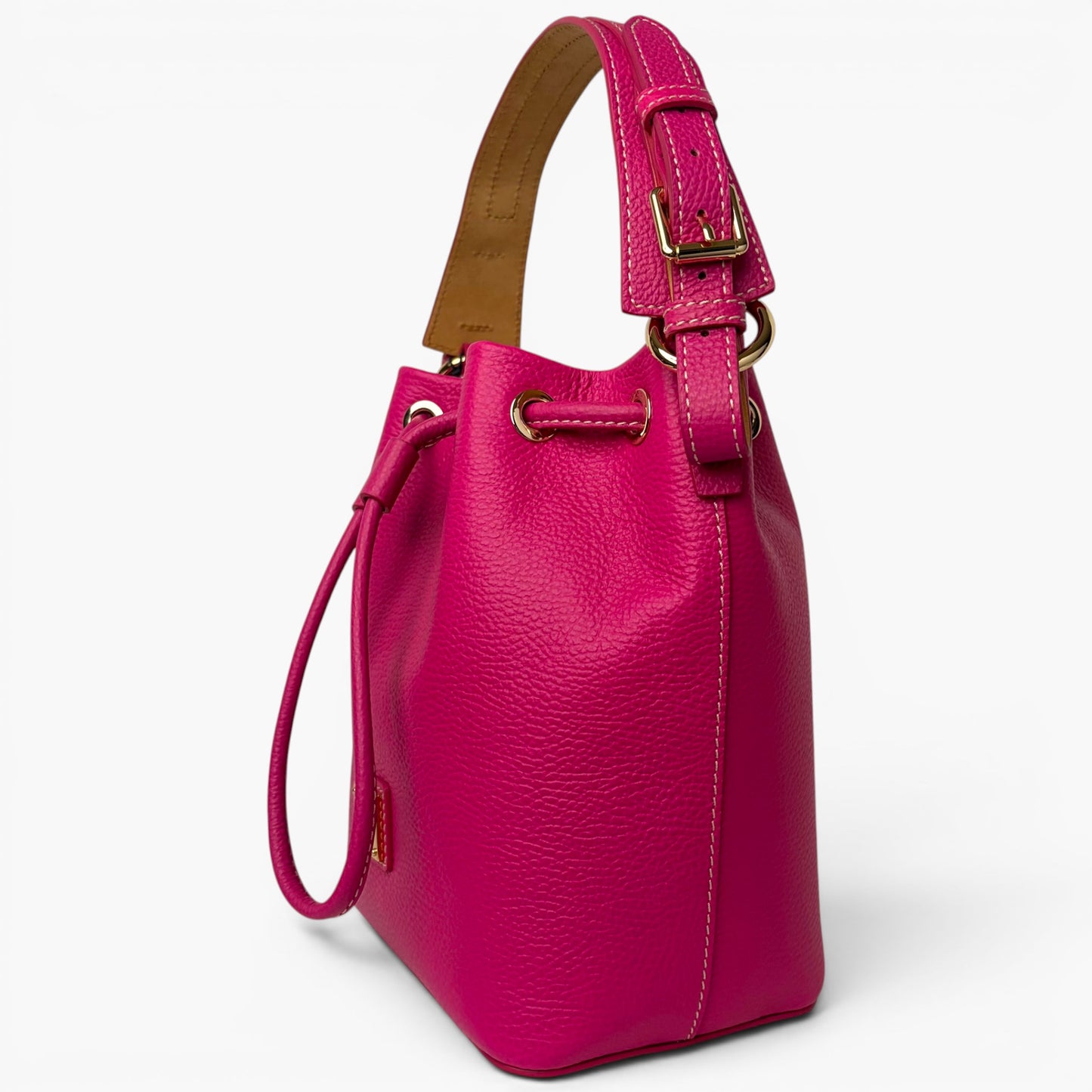 Lucca Small Drawstring Bag Fuchsia