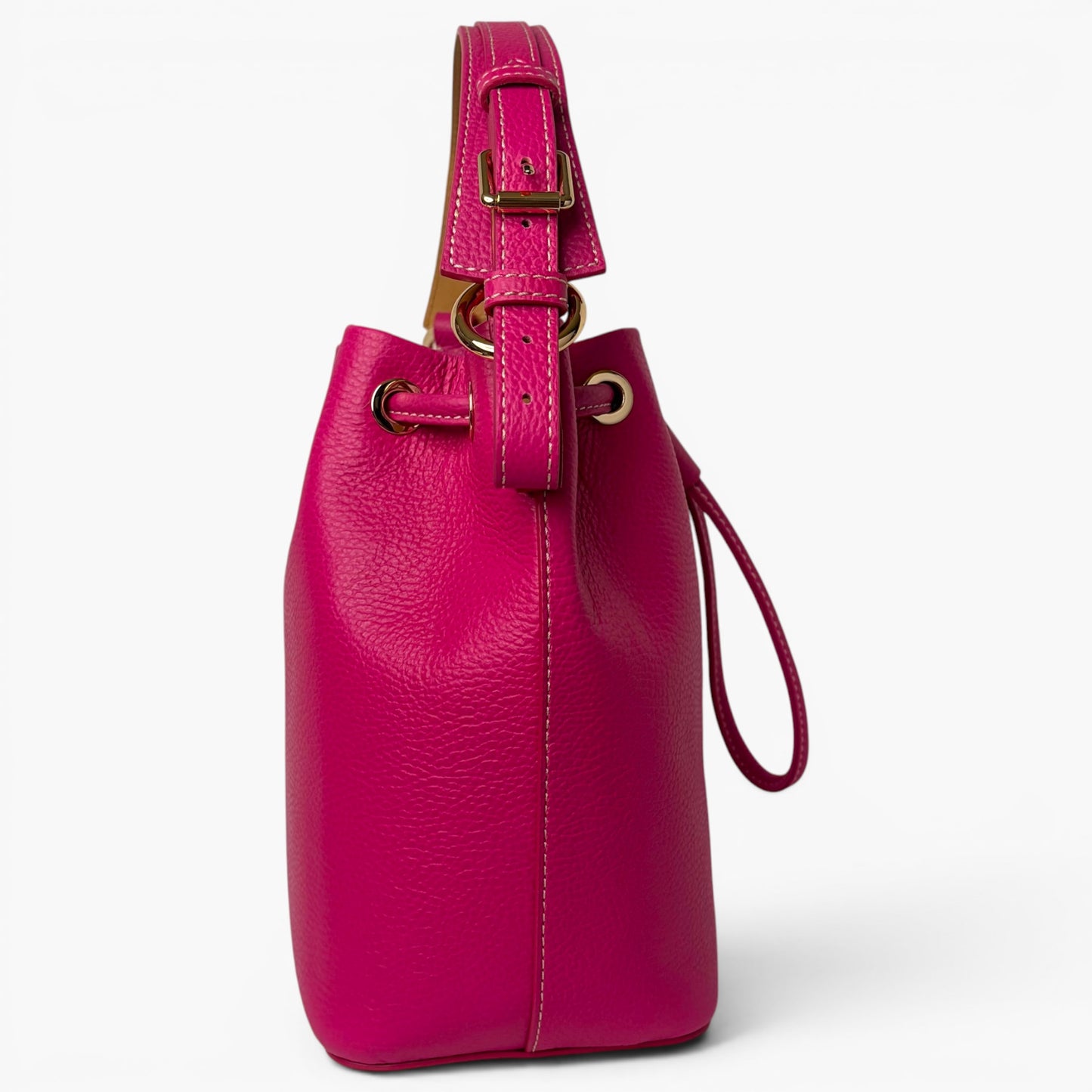Lucca Small Drawstring Bag Fuchsia