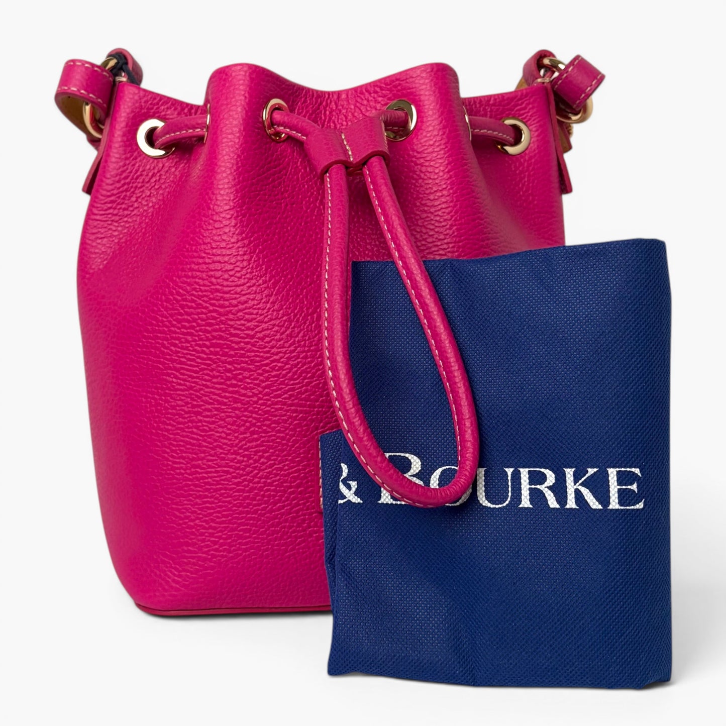 Lucca Small Drawstring Bag Fuchsia