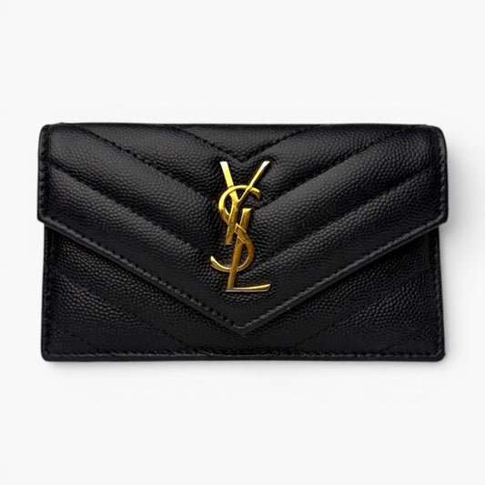YSL Monogram Flap Card Case