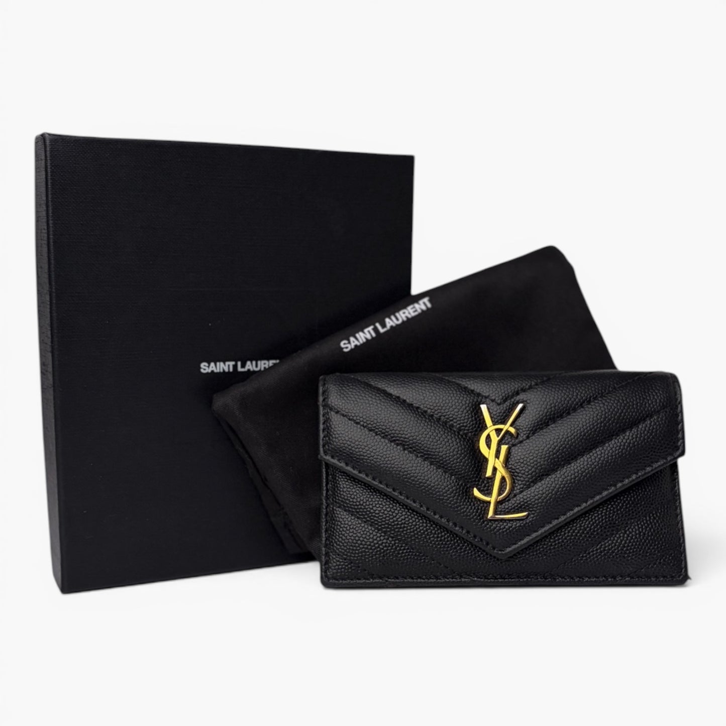 YSL Monogram Flap Card Case